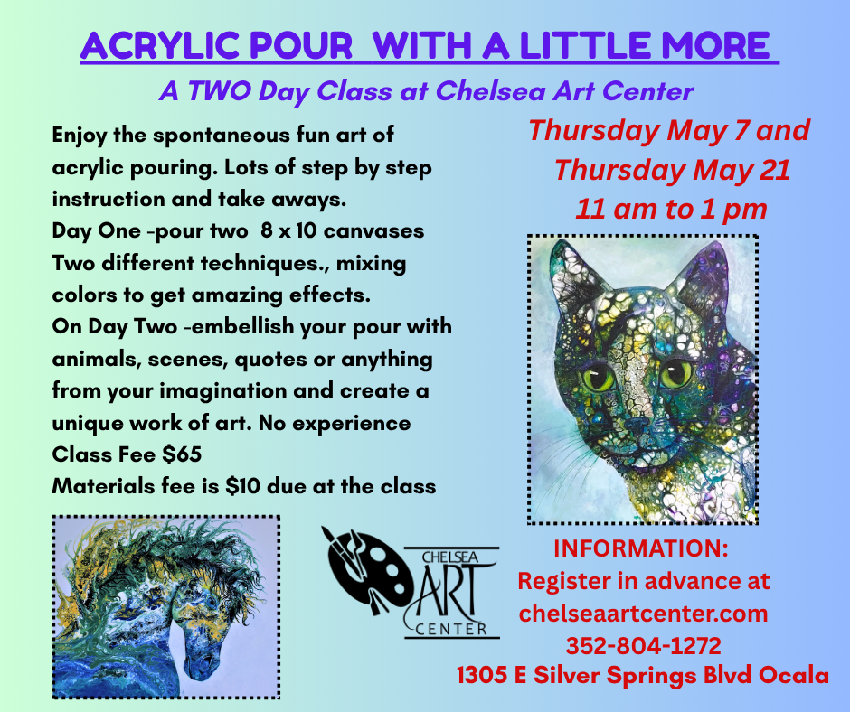 Acrylic Pour workshop with Bridget Hanley